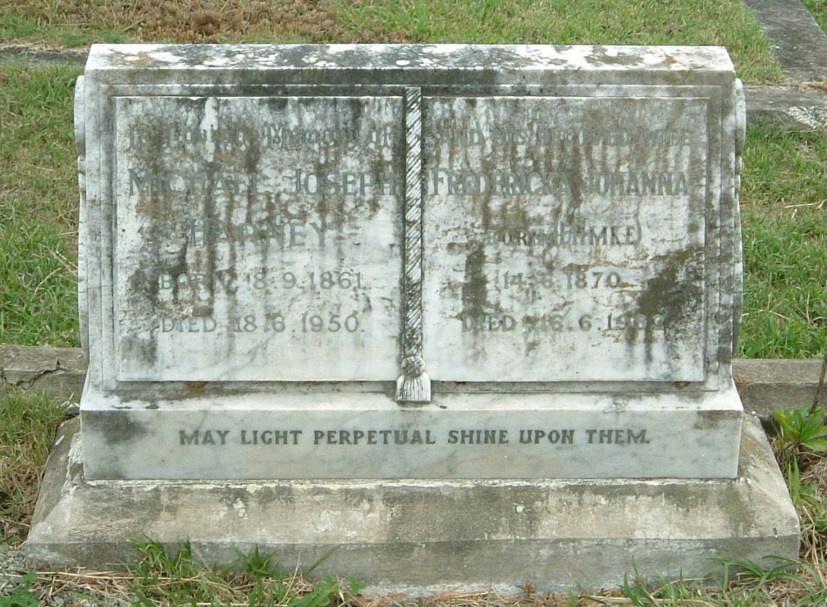 HARNEY Michael Joseph 1861-1950 &amp; Fredericka Johanna EHMKE 1870-1962