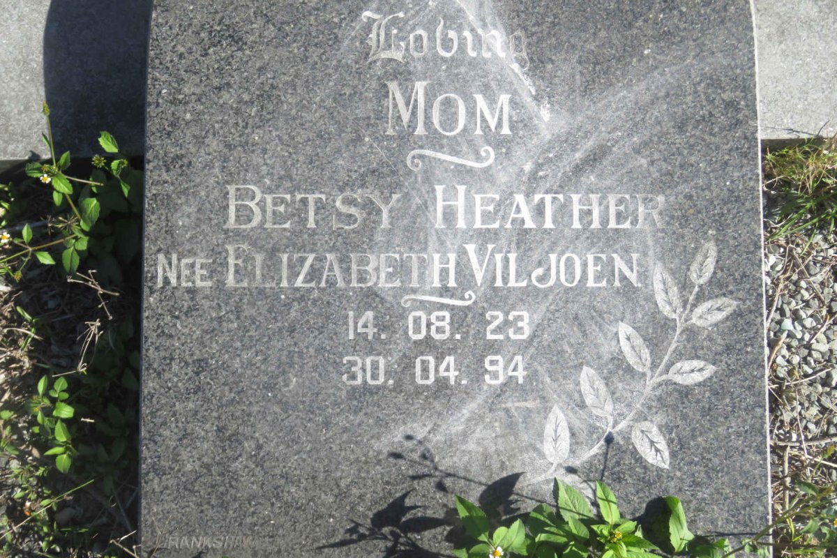 HEATHER Elizabeth nee VILJOEN 1923-1994