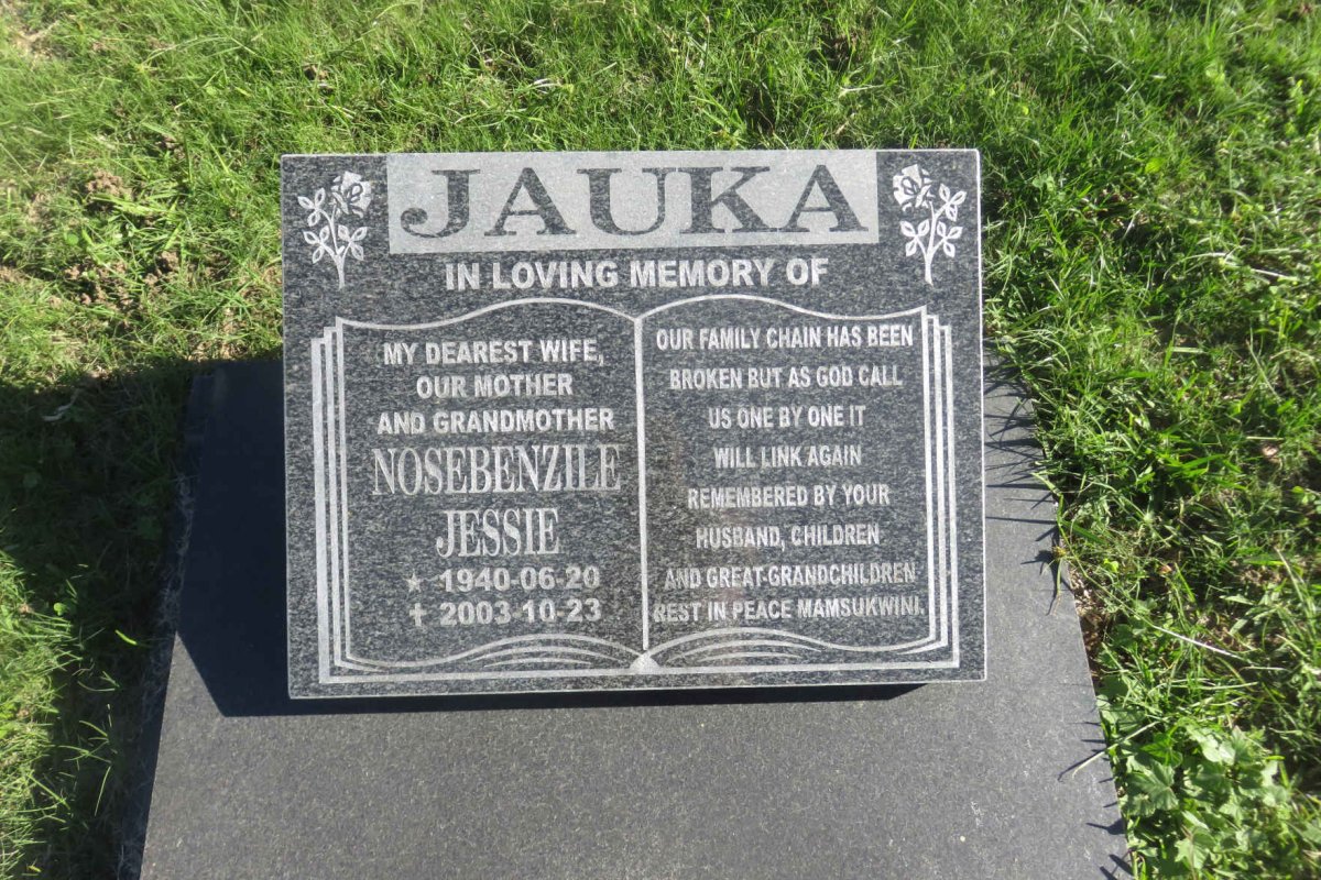 JAUKA Nosebenzile Jessie 1940-2003