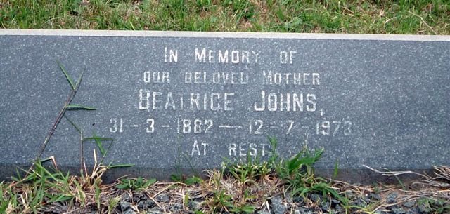 JOHNS Beatrice 1882-1973