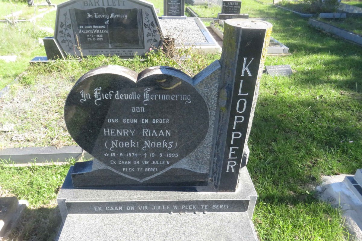 KLOPPER Henry Riaan 1974-1995
