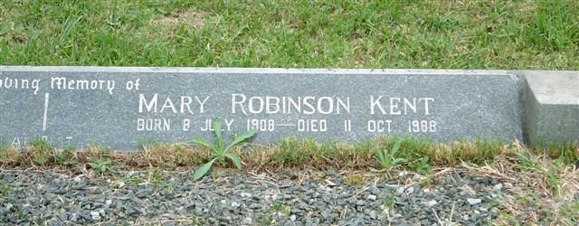 KENT Mary Robinson 1908-1988