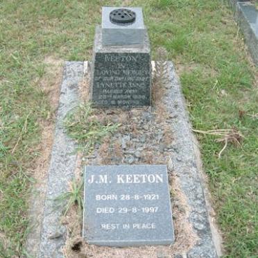KEETON J.M. 1921-1997 :: KEETON Lynette Anne -1958