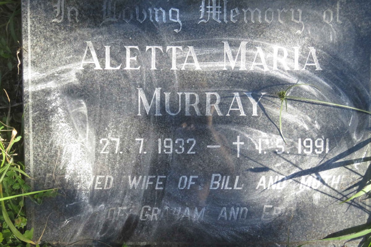 MURRAY Aletta Maria 1932-1991
