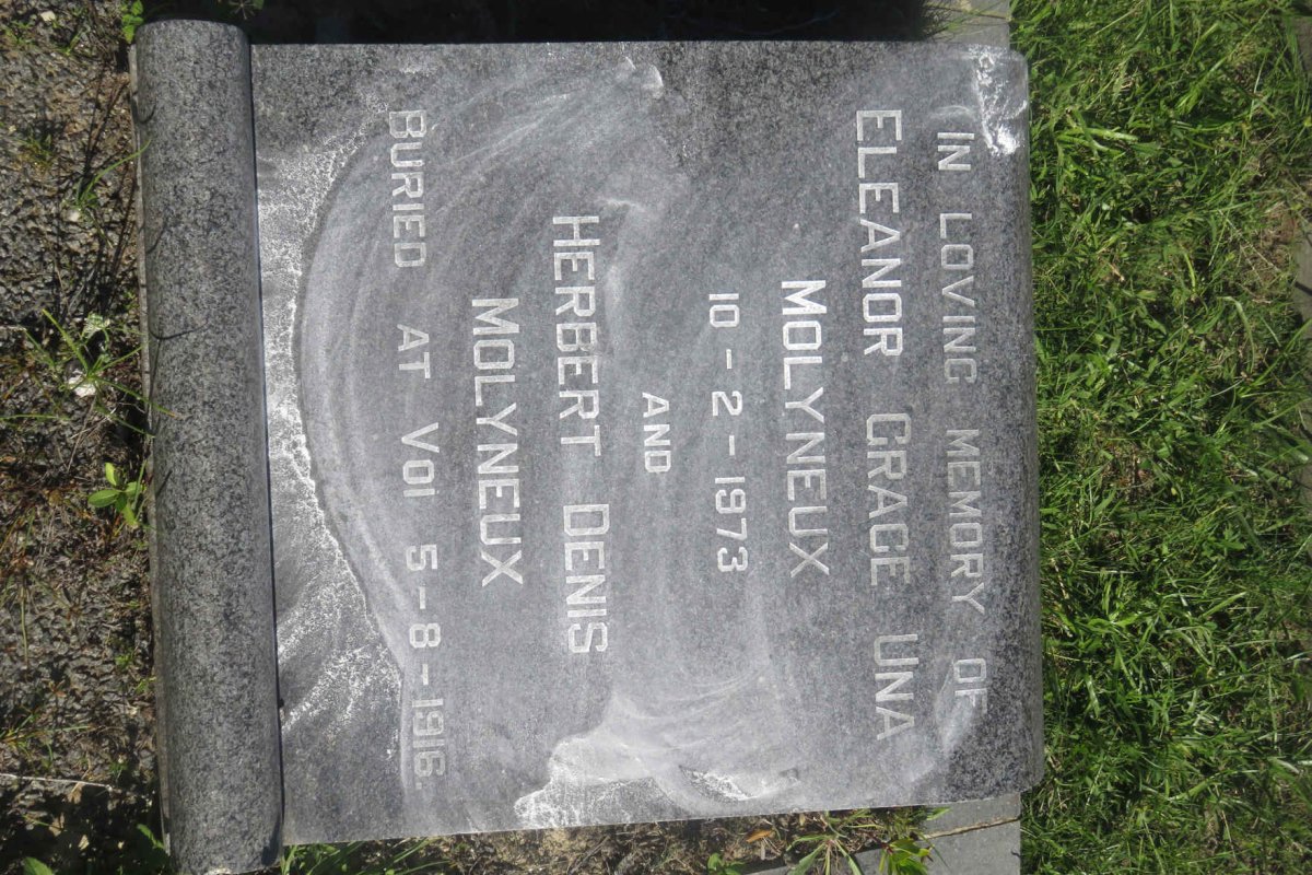 MOLYNEUX Herbert Denis -1916 :: MOLYNEUX Eleanor Grace Una -1973