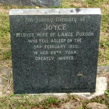 PURDON Joyce -1963