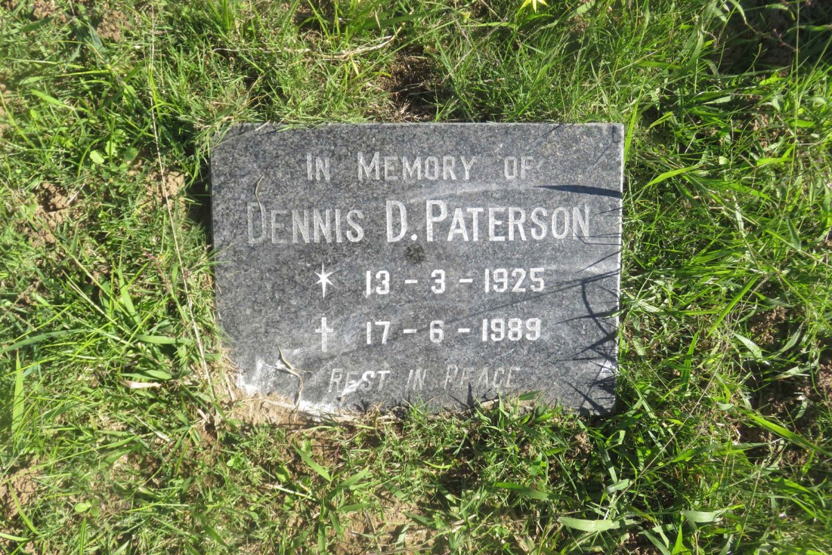 PATERSON Dennis D. 1925-1989