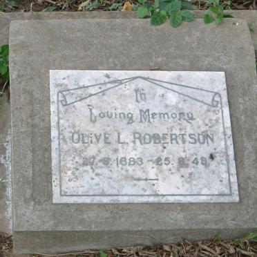 ROBERTSON Olive L. 1883-1949