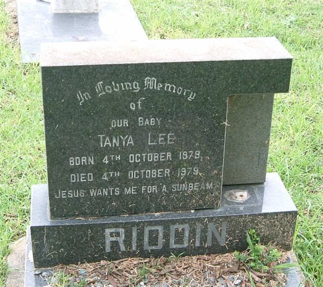 RIDDIN Tanya Lee -1979