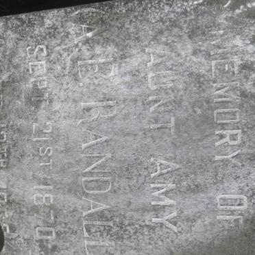 RANDALL A.E. 1870-196?
