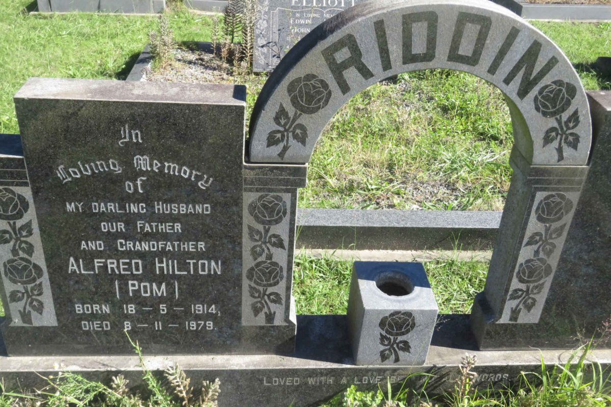 RIDDIN Alfred Hilton 1914-1979