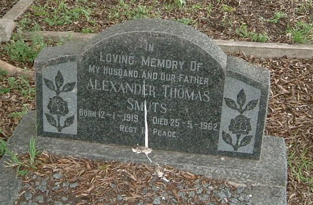 SMUTS Alexander Thomas 1919-1962