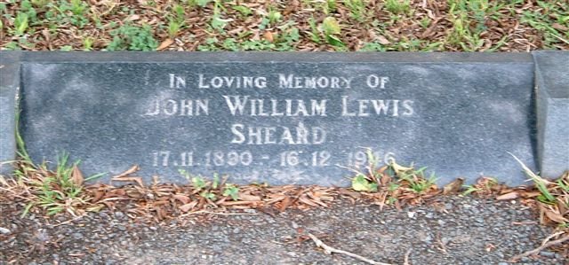 SHEARD John William Lewis 1890-1946