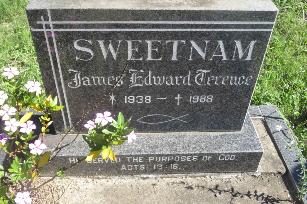 SWEETNAM James Edward Terence 1938-1988