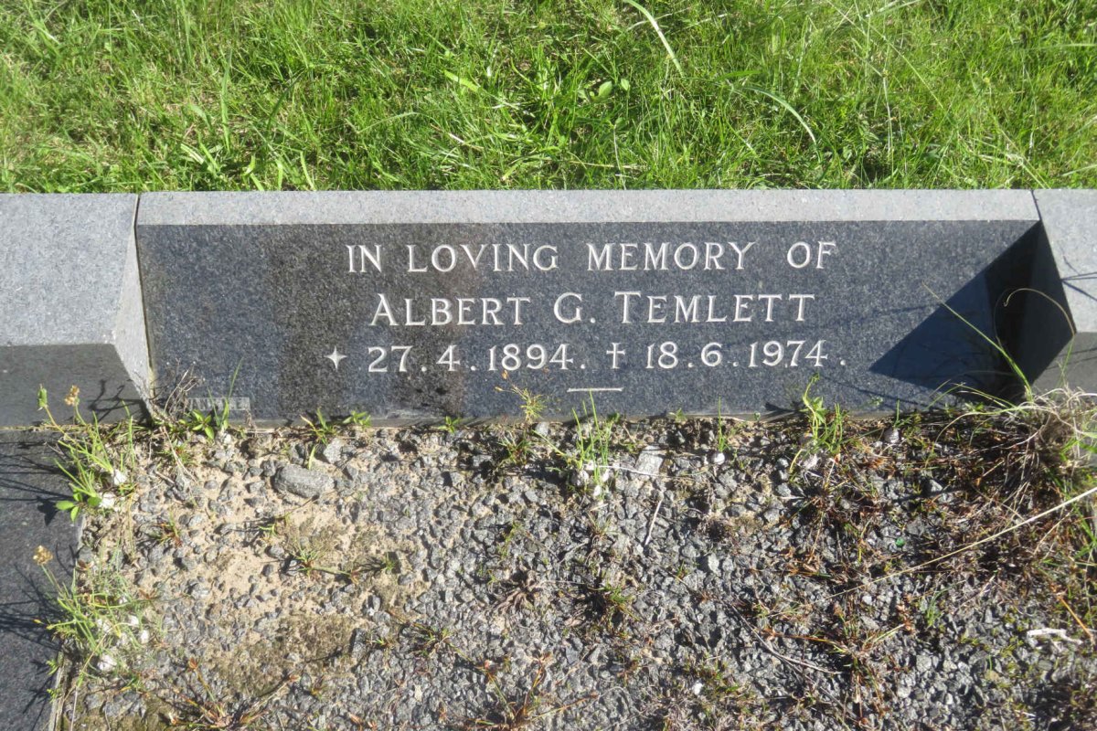TEMLETT Albert G. 1894-1974