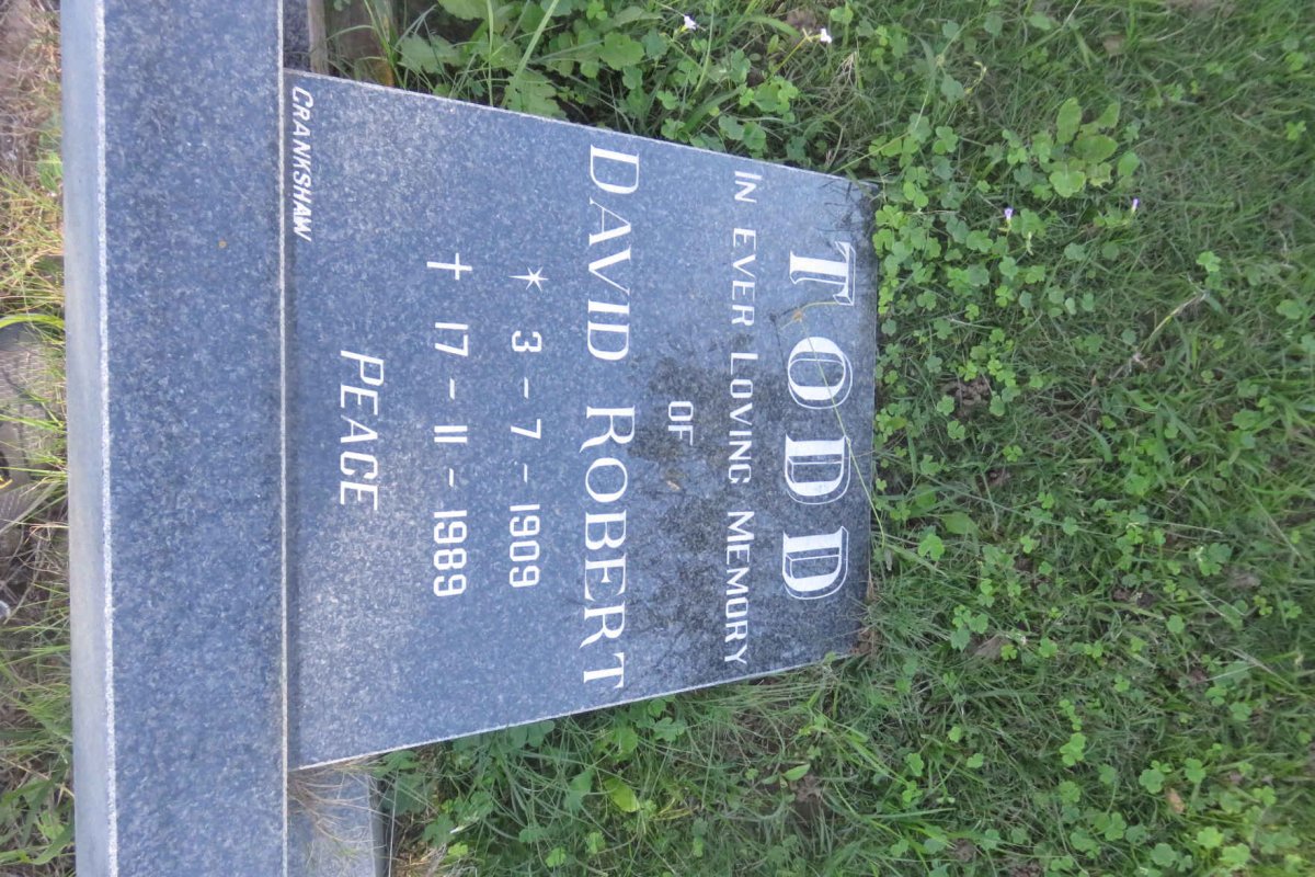 TODD David Robert 1909-1989