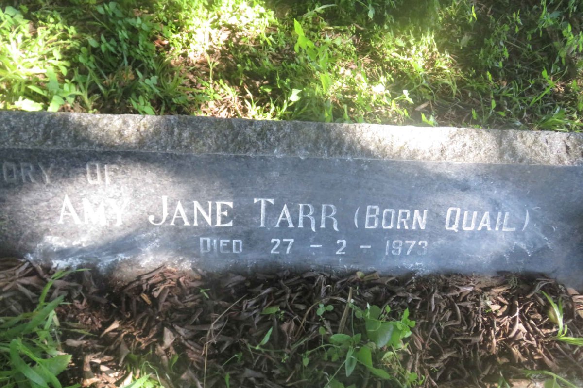 TARR Reuben Gordon -1965 &amp; Jane QUAIL -1973