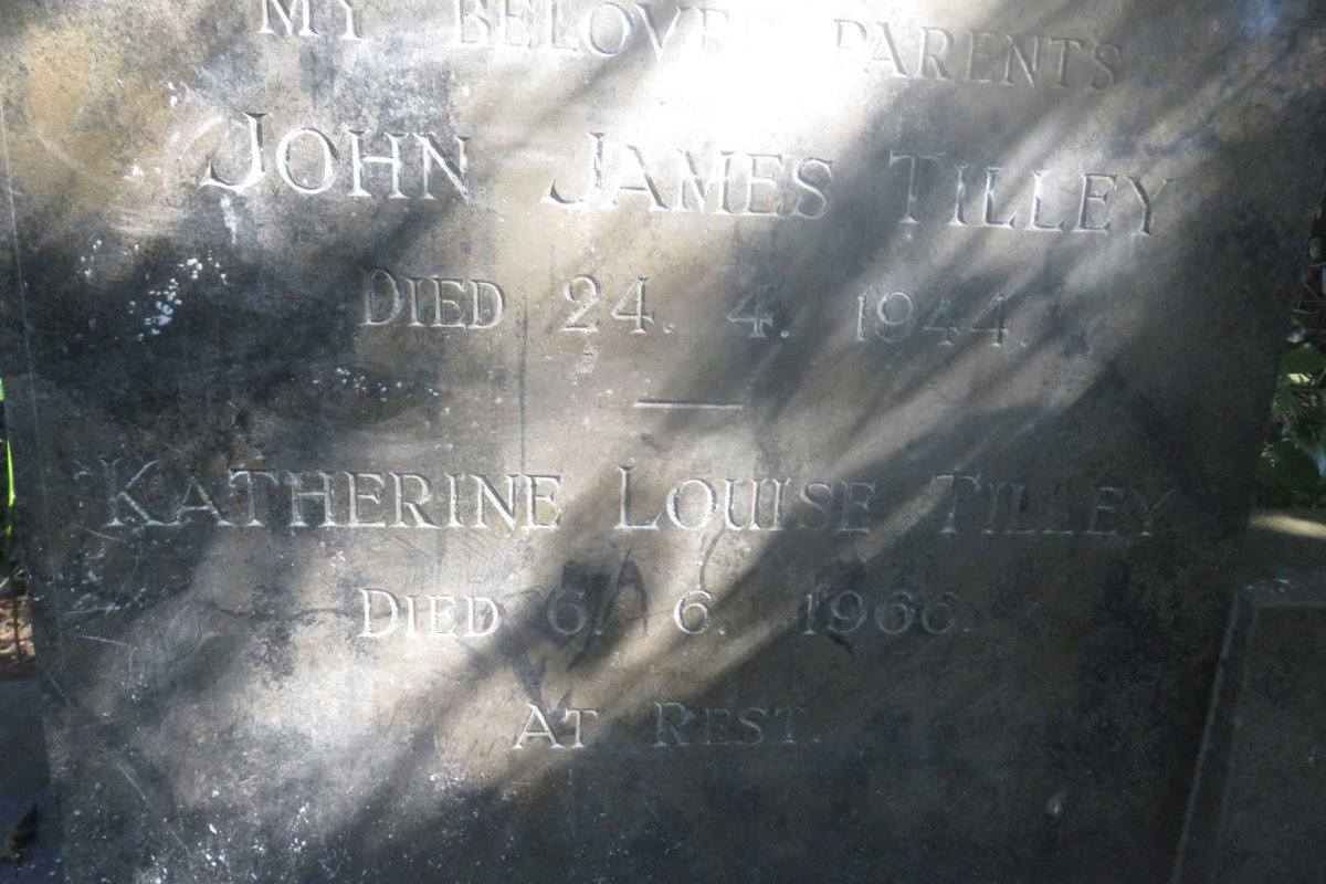 TILLEY John James -1944 &amp; Katherine Louise -1966