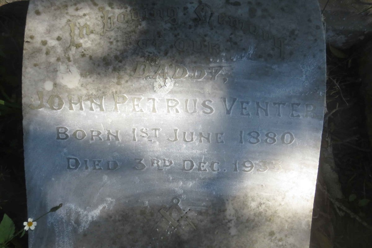 VENTER John Petrus 1880-1933