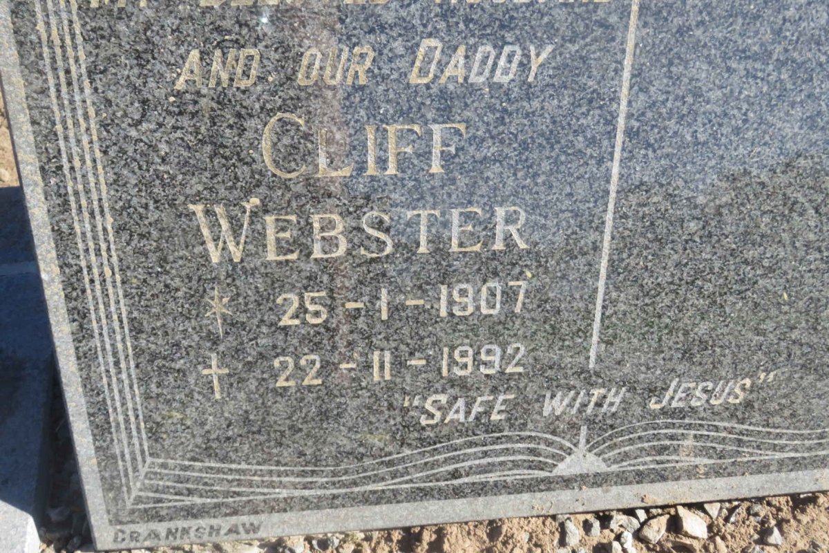 WEBSTER Cliff 1907-1992