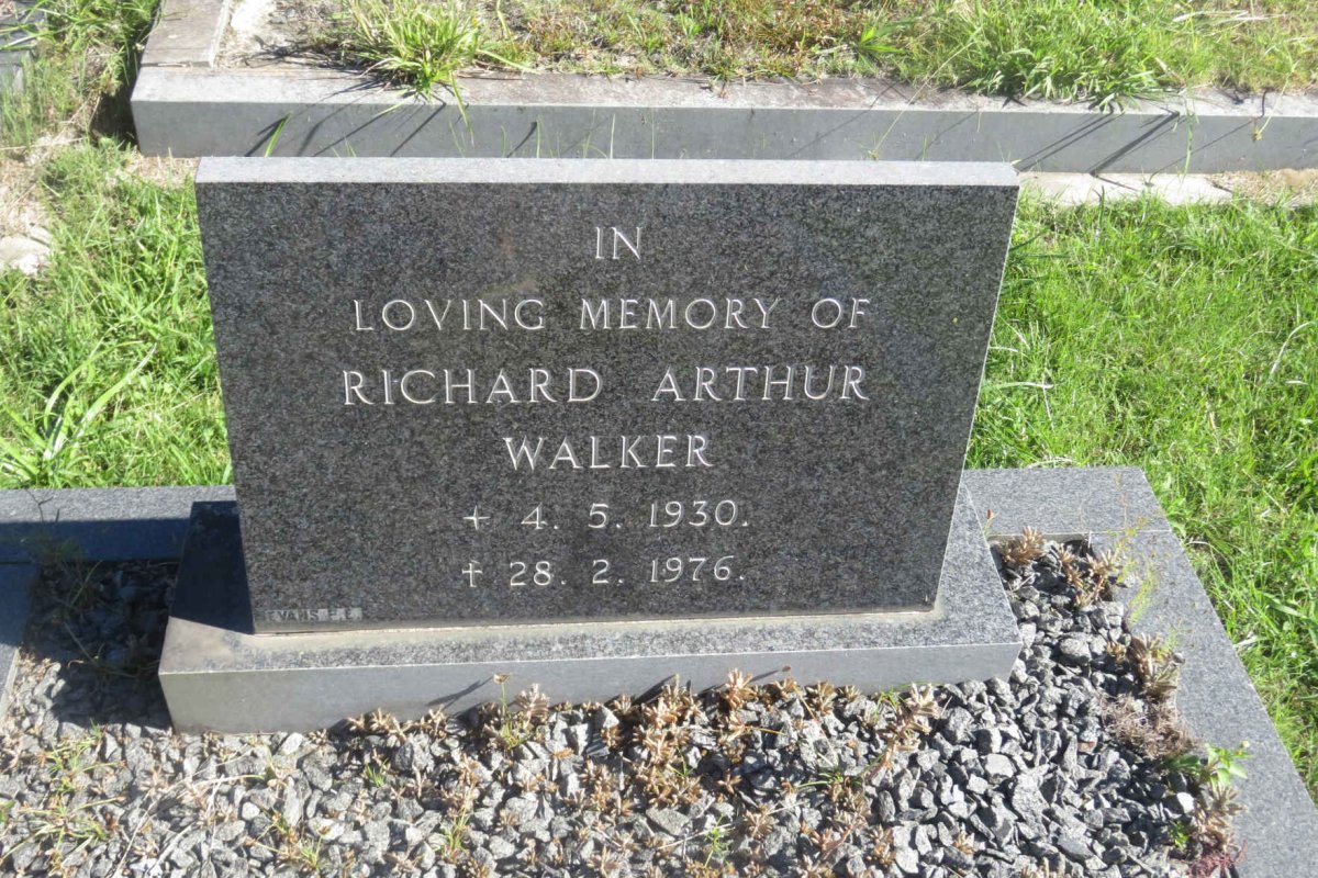 WALKER Richard Arthur 1930-1976