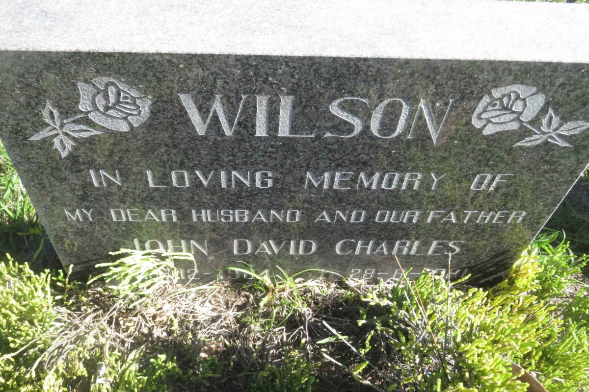 WILSON John David Charles 1904-1981