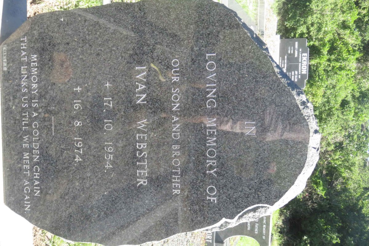 WEBSTER Ivan 1954-1974