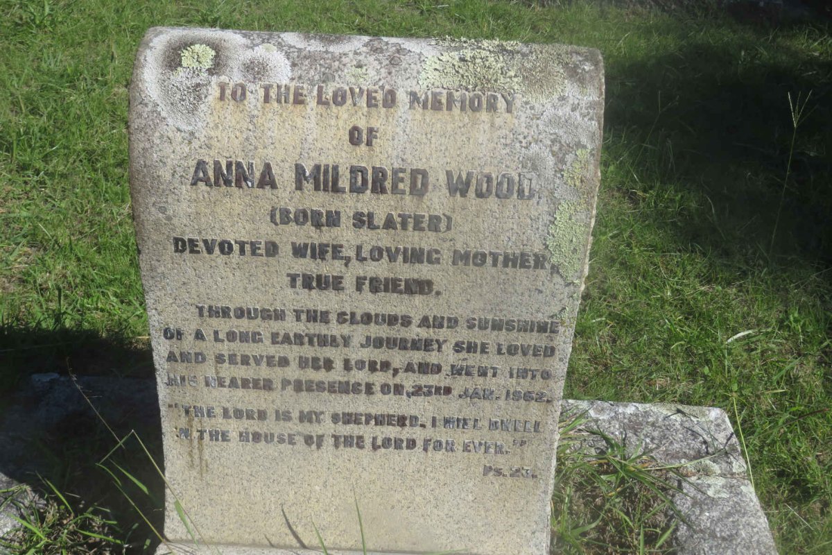 WOOD Anna Mildred nee SLATER -1962