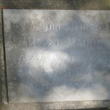 WALKER Hazel Maud