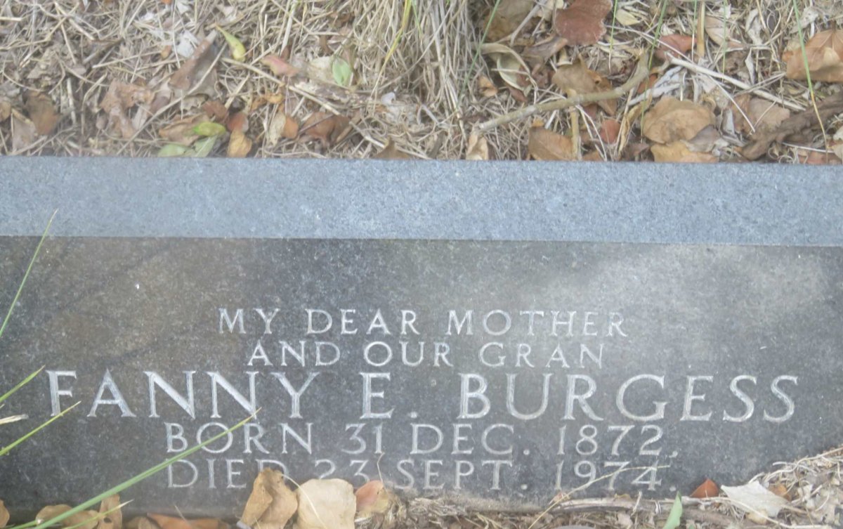 BURGESS Fanny E. 1872-1974