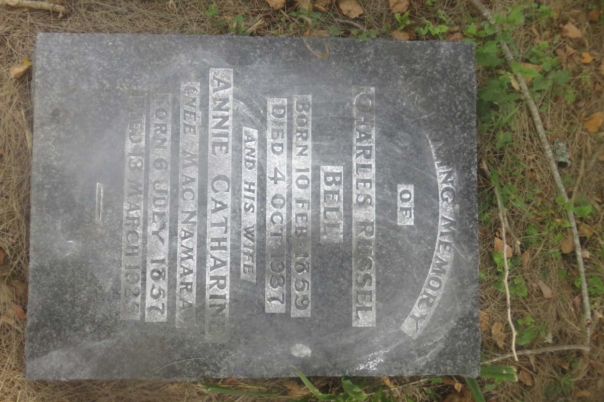 BELL Charles Russel 1859-1937 &amp; Annie Catharine MAC NAMARA 1857-1925