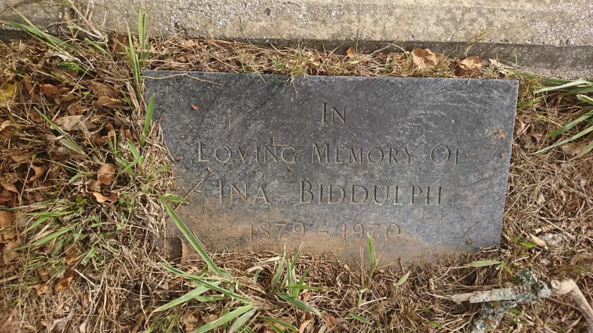 BIDDULPH Ina 1879-1970