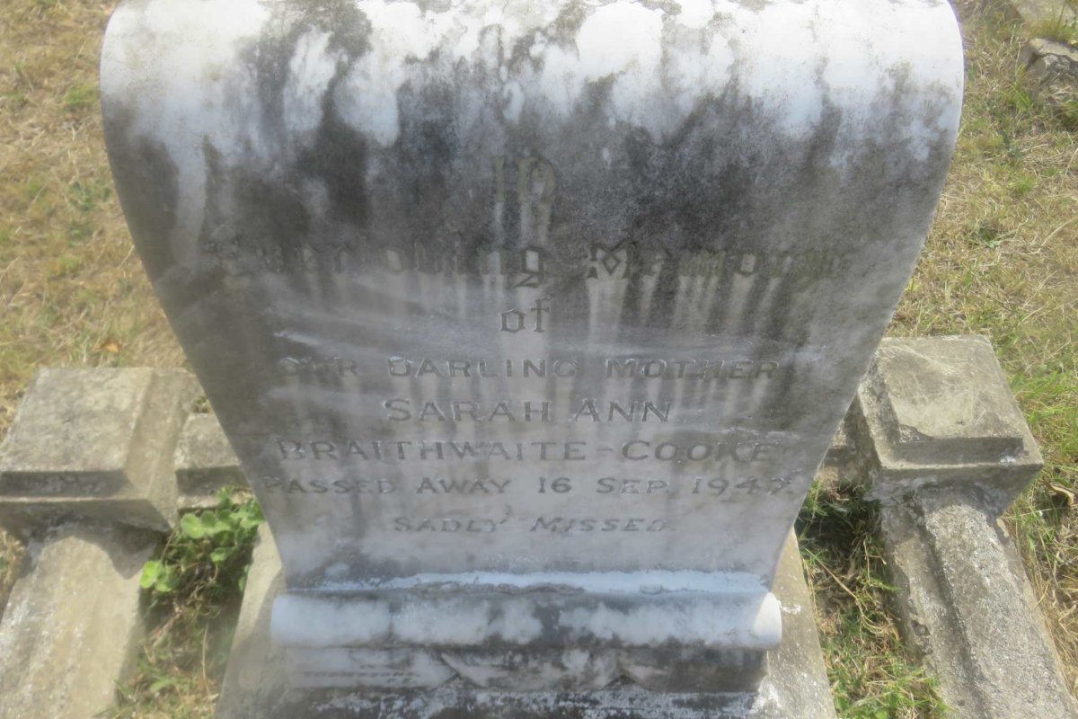 COOKE Sarah Ann, BRAITHWAITE -1947