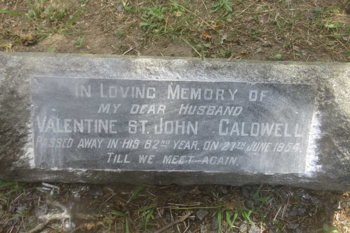 CALDWELL Valentine St.John -1954