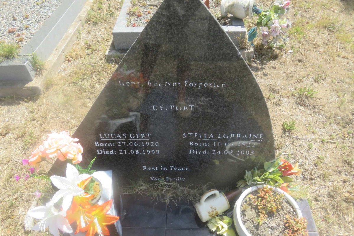 DELPORT Lucas Gert 1920-1999 &amp; Stella Lorraine 1922-2003