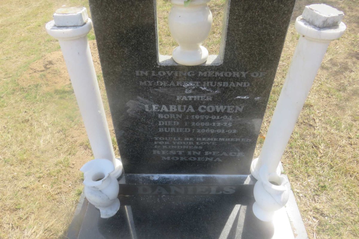 DANIELS Leabua Cowen 1959-2008