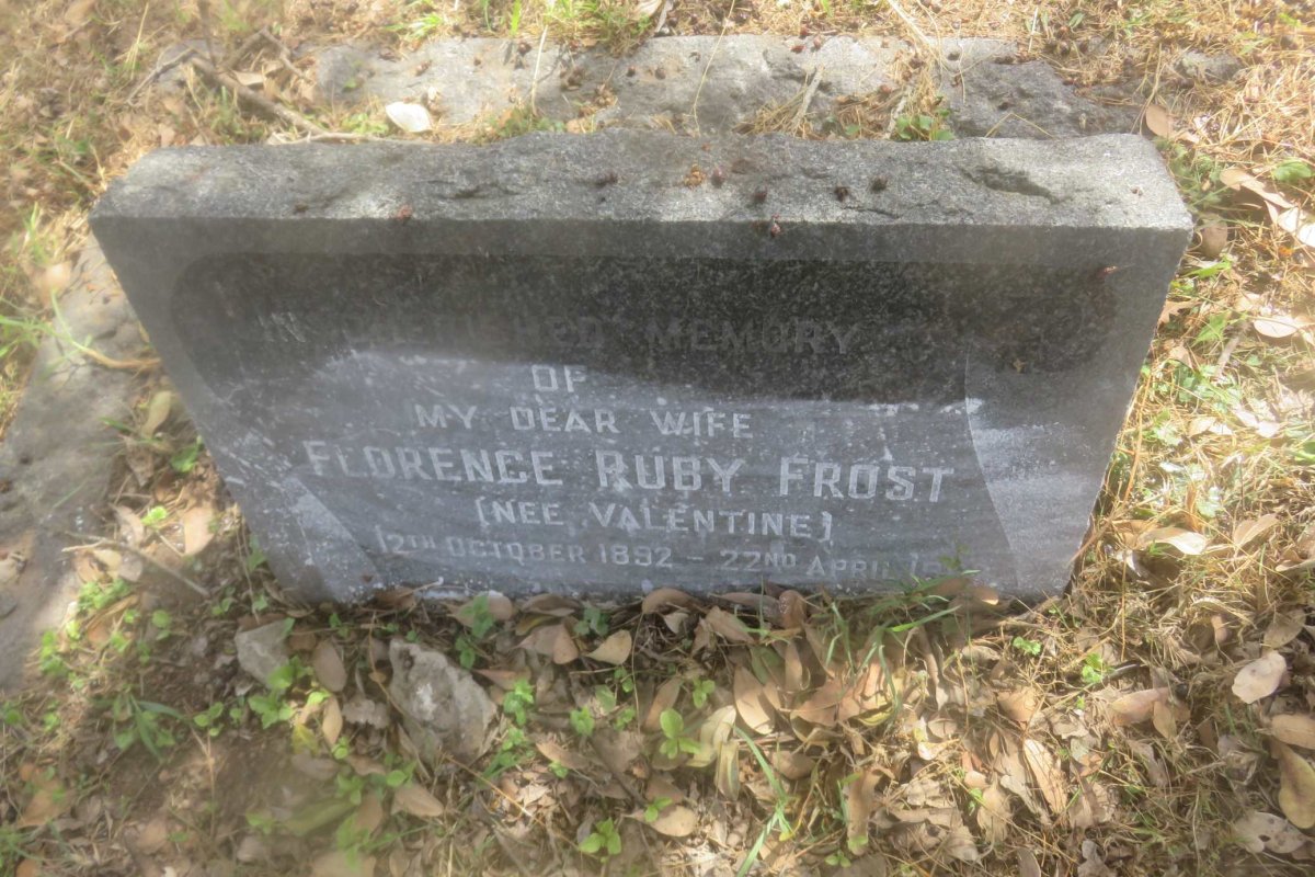 FROST Florence Ruby nee VALENTINE 1892-1???
