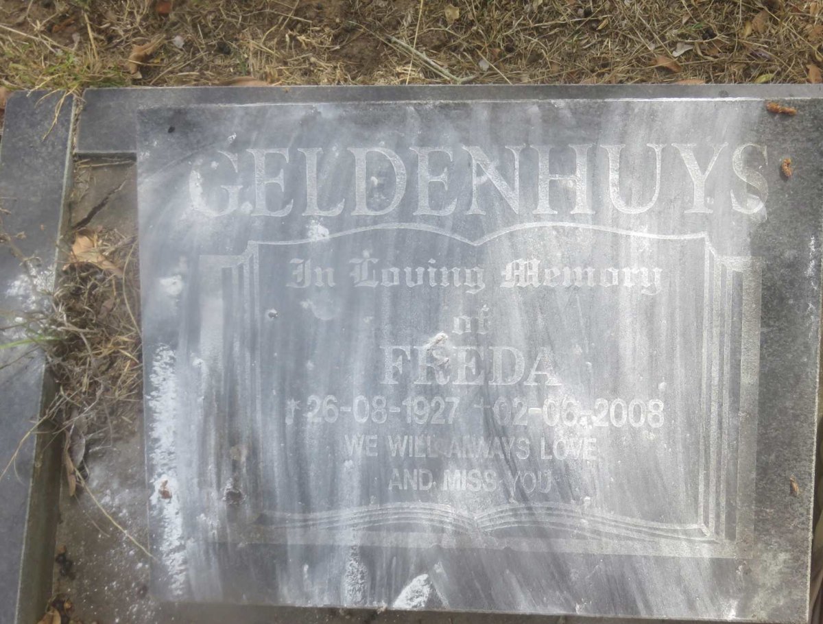 GELDENHUYS Freda 1927-2008