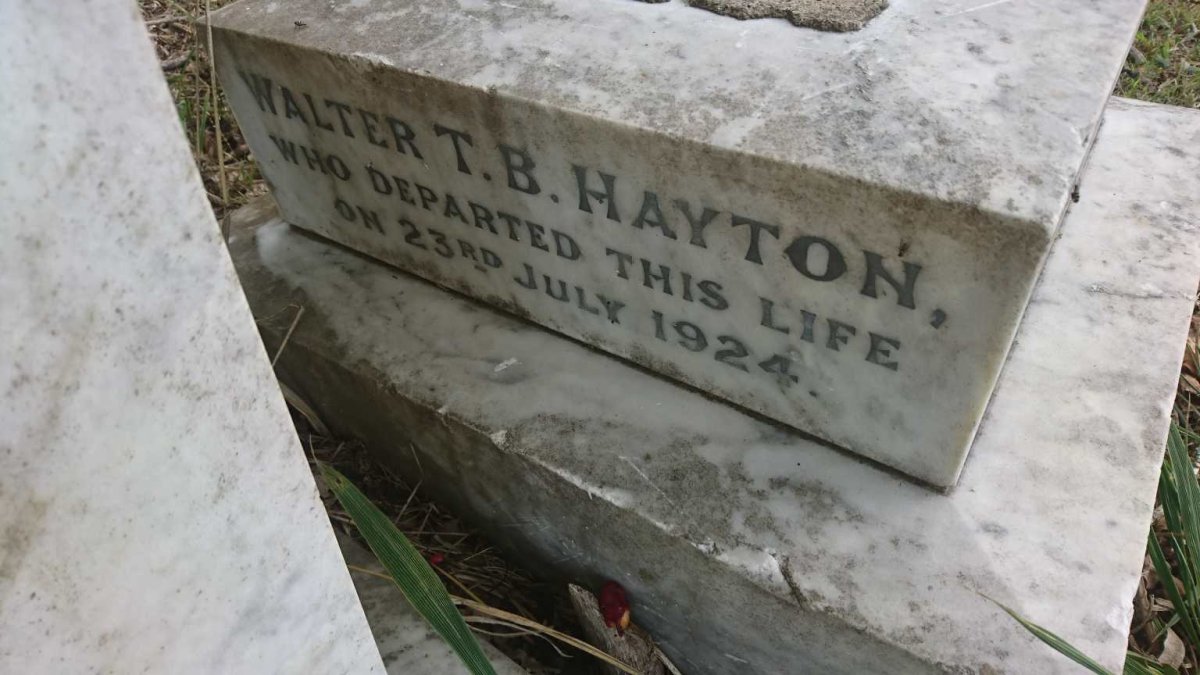 HAYTON Walter T.B. -1924
