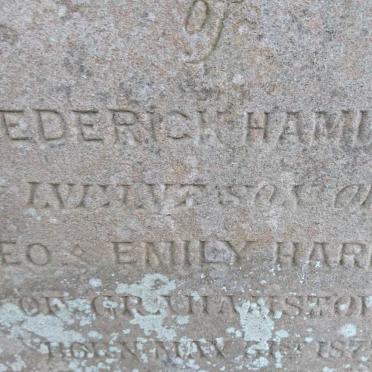 HARDING Frederich Hamilton 1877-1878