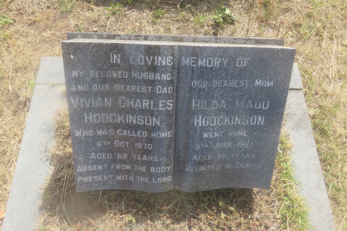 HODGKINSON Vivian Charles -1970 &amp; Hilda Maude -19?2
