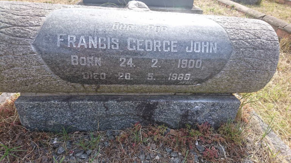 JOHN Francis George 1900-1968