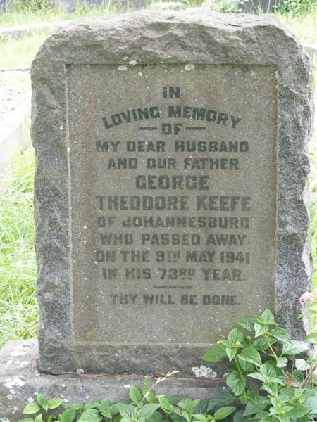 KEEFE George Theodore -1941