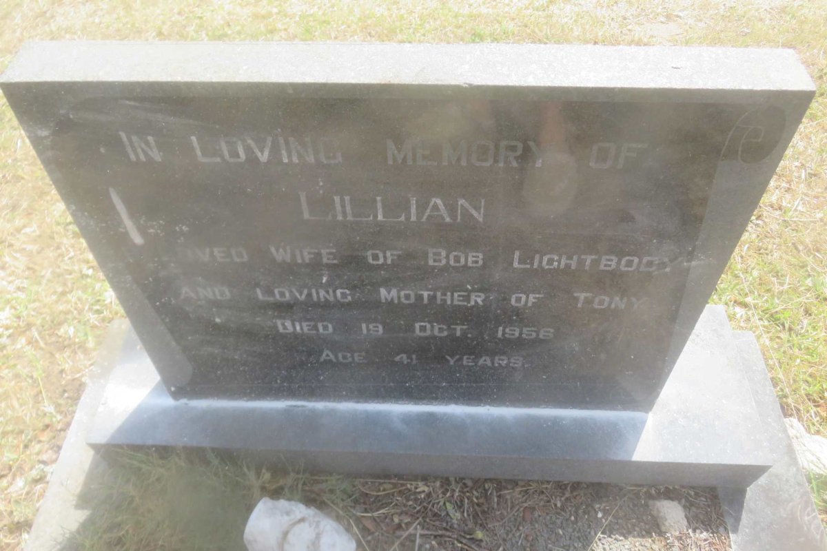 LIGHTBODY Lillian -1956