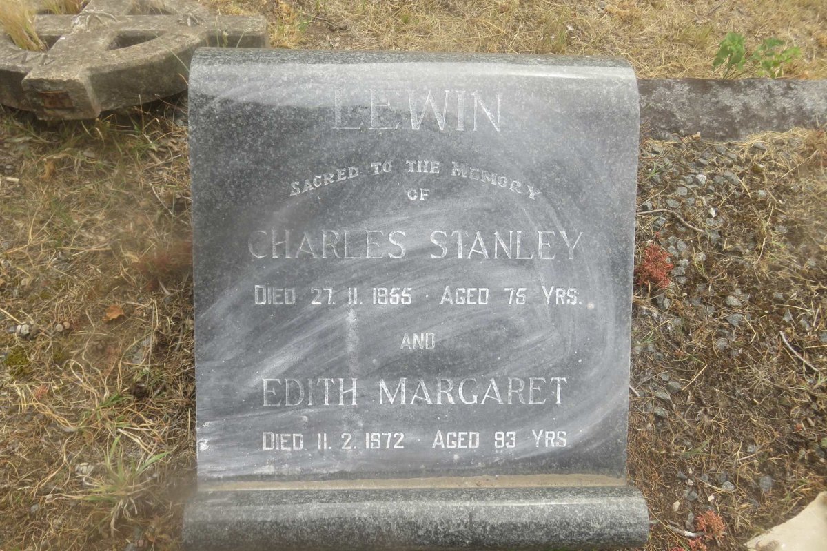 LEWIN Charles Stanley -1955 &amp; Edith Margaret -1972