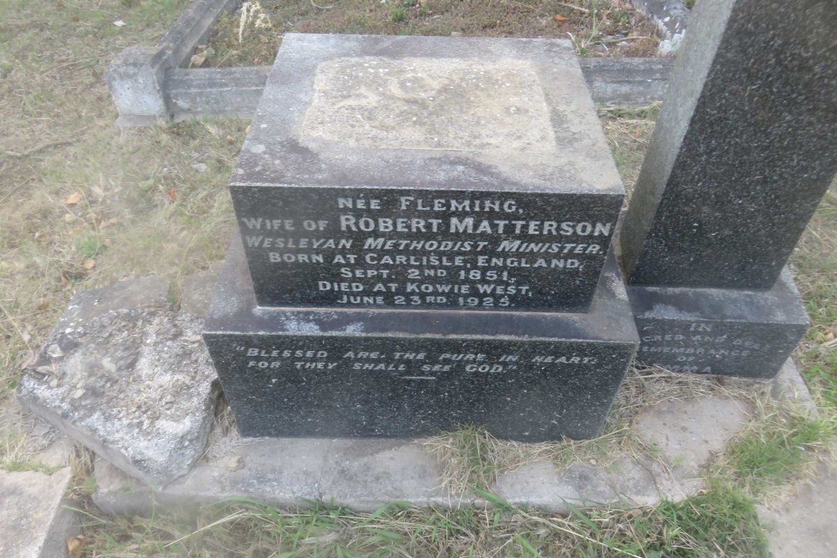 MATTERSON Emma nee FLEMING 1851-1925