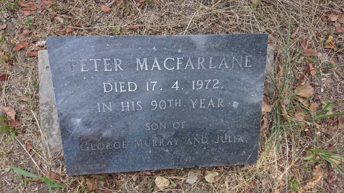 MACFARLANE Peter -1972