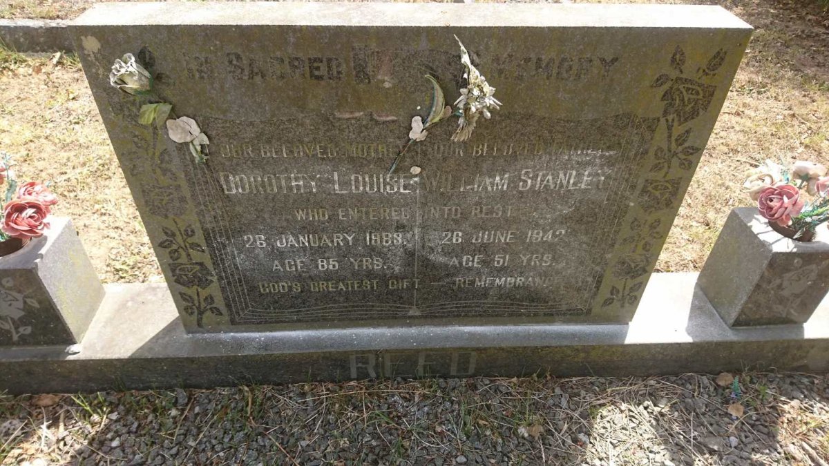 REED William Stanley -1942 &amp; Dorothy Louise -1983