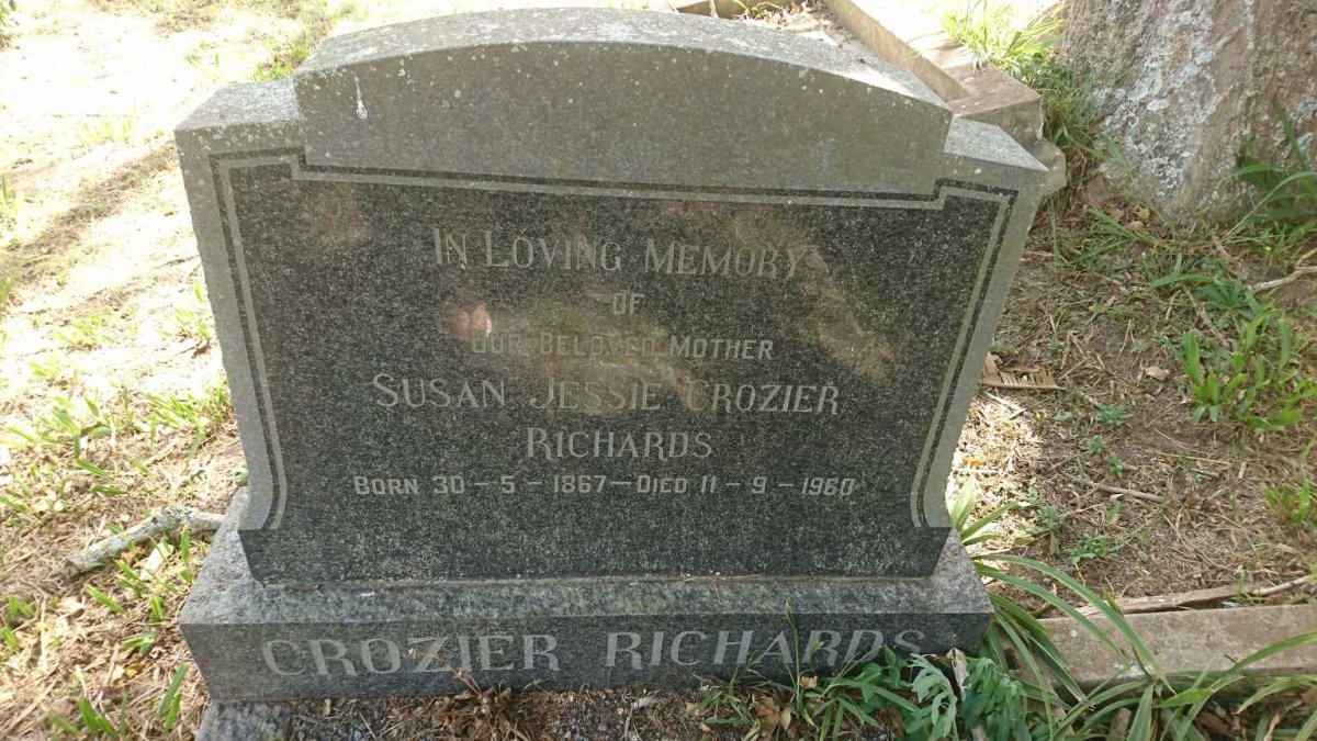 RICHARDS Susan Jessie, CROZIER 1867-1960