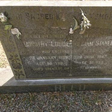 REED William Stanley -1942 &amp; Dorothy Louise -1983